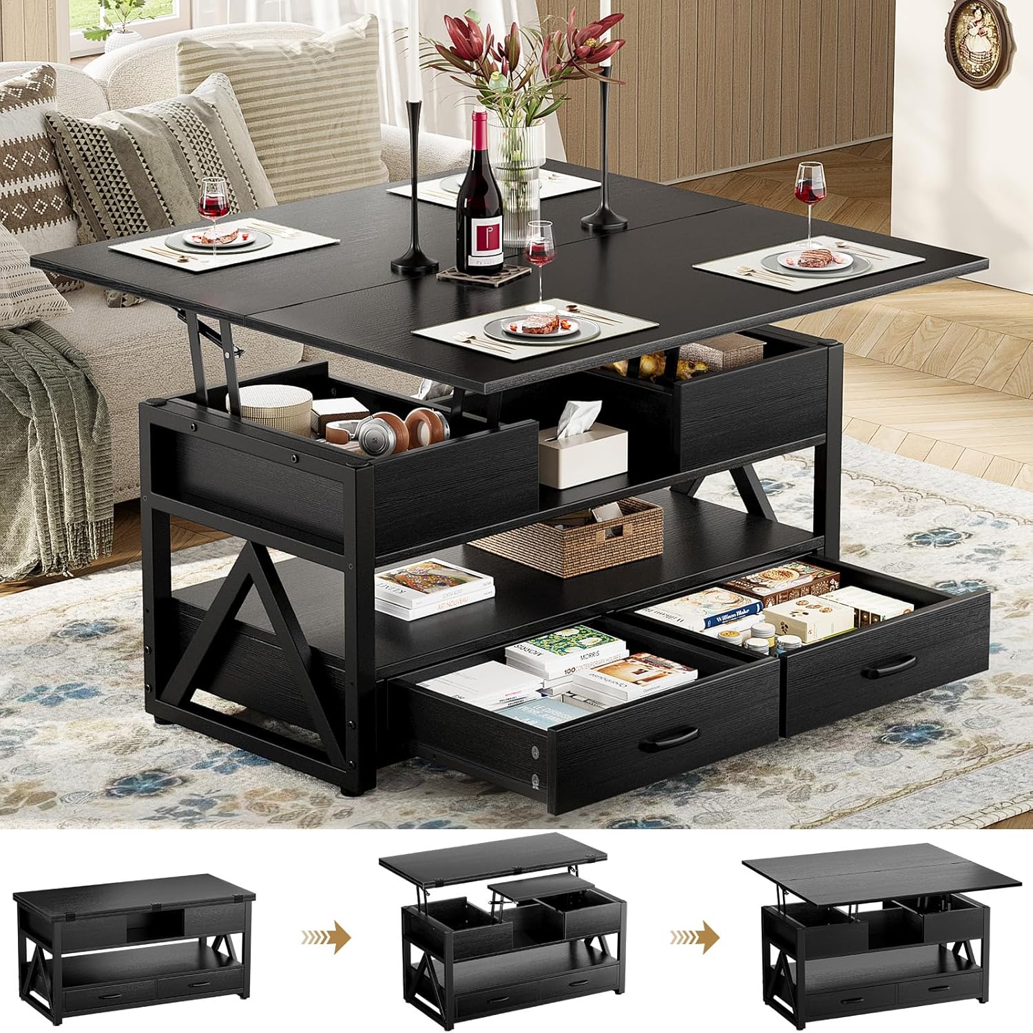 40″ Lift Top Coffee Table Review