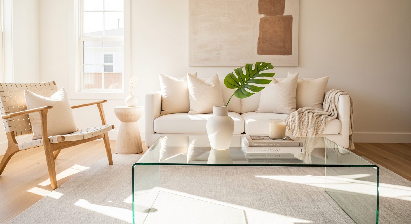 5 Modern Glass Coffee Tables for Minimalist Living Rooms