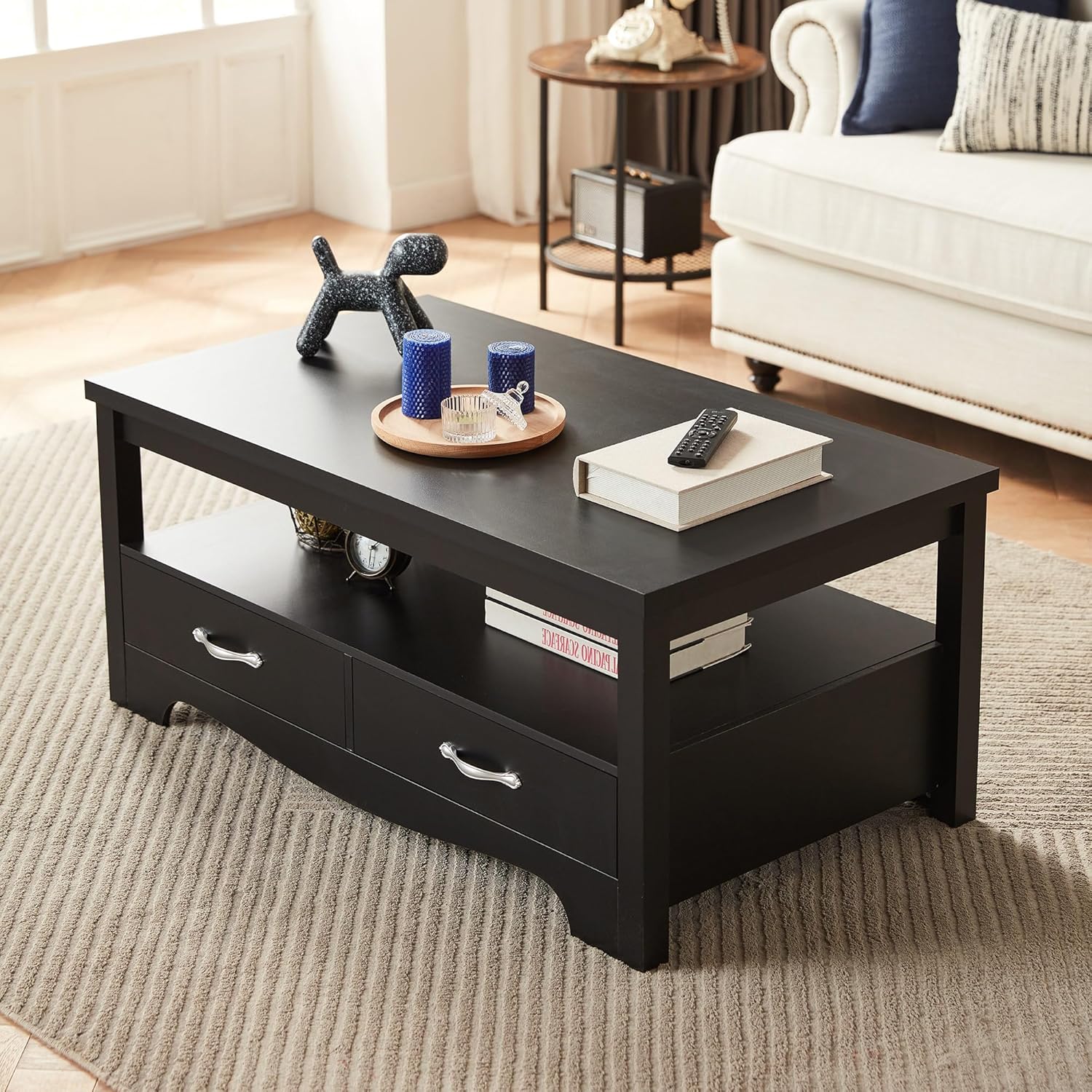 LINSY HOME Farmhouse Coffee Table Review